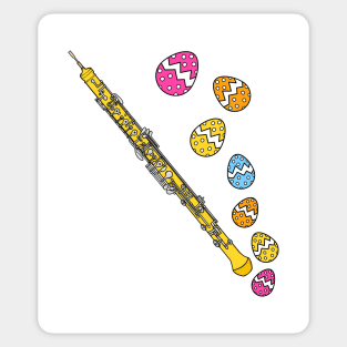 Easter Oboe Oboist Woodwind Musician Sticker